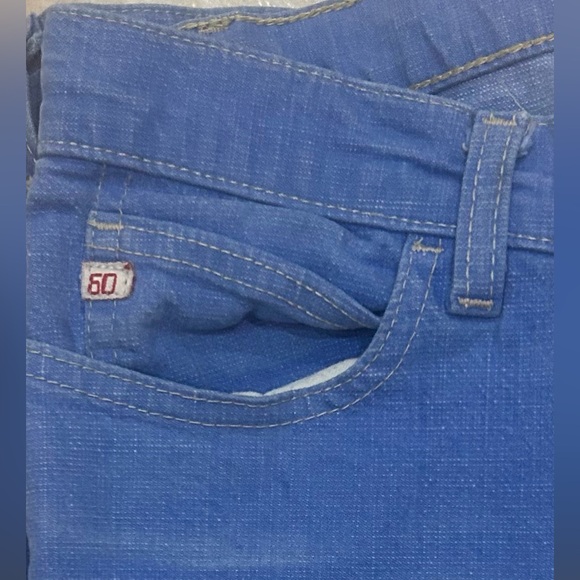 💫Miss Sixty Y2K Flaired Light Blue Jeans.. Rare FIND. Imported - Picture 2 of 10